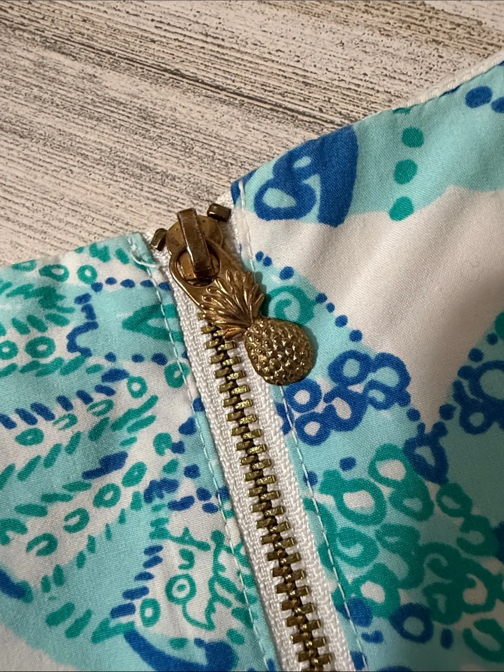 Lilly Pulitzer for Target White Dress with Teal, Turquoise & Pink Embroidery - Picture 6 of 10